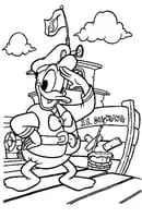 Donald Duck kleurplaat 13
